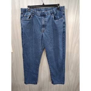 Women's Active Joe Elastic Waist Pull On Denim Jeans Size XL / M Style 031